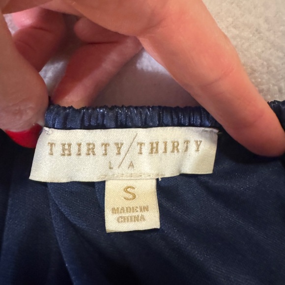 Thirty/Thirty Navy Blue Women's Top - Picture 3 of 6